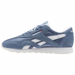 Reebok Classic Nylon Turnschuhe Damen - Blau/Weiß - DE 213-YCV